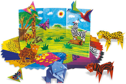 4M 404764 Little Craft Origami Zoo Animals, Multi Colour