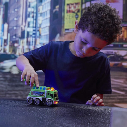 Nikko Toys: Road Rippers - Camion Raccolta Rifiuti 13 Cm