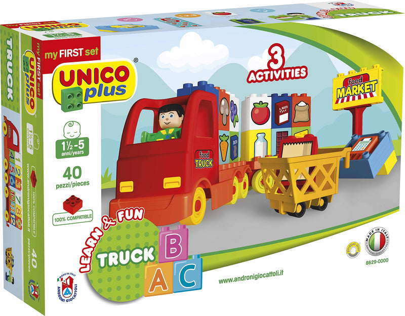 Androni: Unico Plus - Costruzioni 2-5 Anni - Camion Supermarket Pre School (Made In Italy)