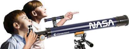 Clementoni Lab Laboratorio Astronomia, Professional Children's Telescope with Easel, Science Experiments, Scientific Game 8 Years (Italian Version), Multicoloured, 19297