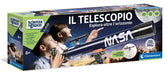 Clementoni Lab Laboratorio Astronomia, Professional Children's Telescope with Easel, Science Experiments, Scientific Game 8 Years (Italian Version), Multicoloured, 19297