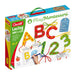 Quercetti Play Montessori Toys - Lacing ABC + 123-53-Piece Set Includes Numbers, Letters, Laces and Coloring Book to Help Kids Develop Early Language and Fine Motor Skills, for Ages 3-7 Years