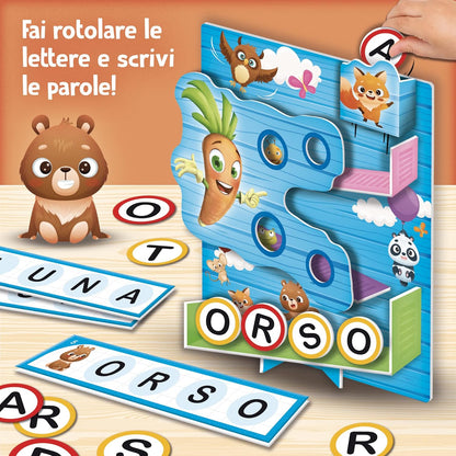 Lisciani Giochi 97098 Happy Flipper Action Game for Learning the First Words, Multicoloured,