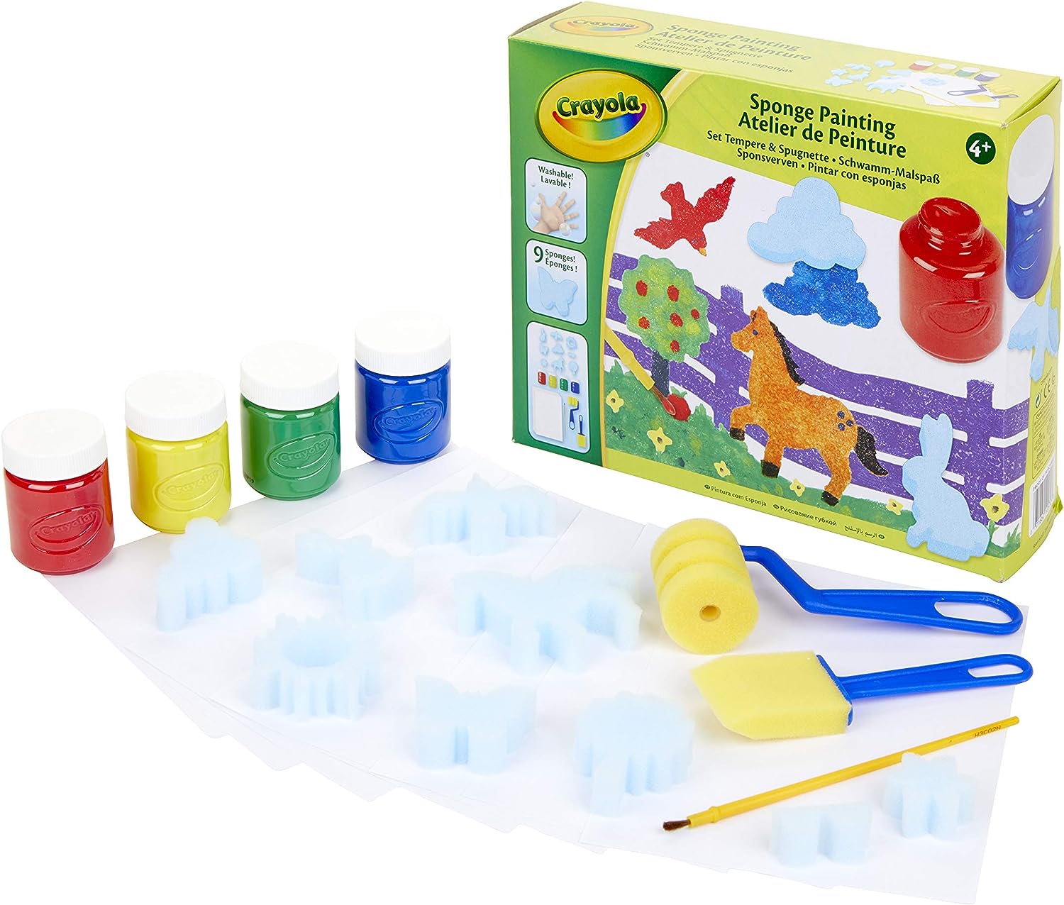 Crayola Sponge Painting Kit Crafting Washable The Washable Paint