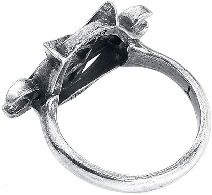 Alchemy Gothic Goddess Women Ring Silver-Coloured XXS, Pewter,