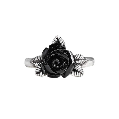 Alchemy Gothic Token of Love Women Ring Silver-Coloured M, Pewter,