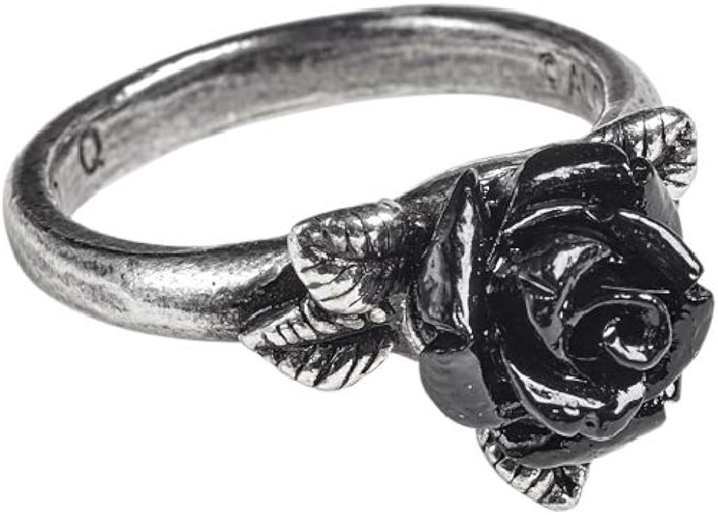 Alchemy Gothic Token of Love Women Ring Silver-Coloured M, Pewter,