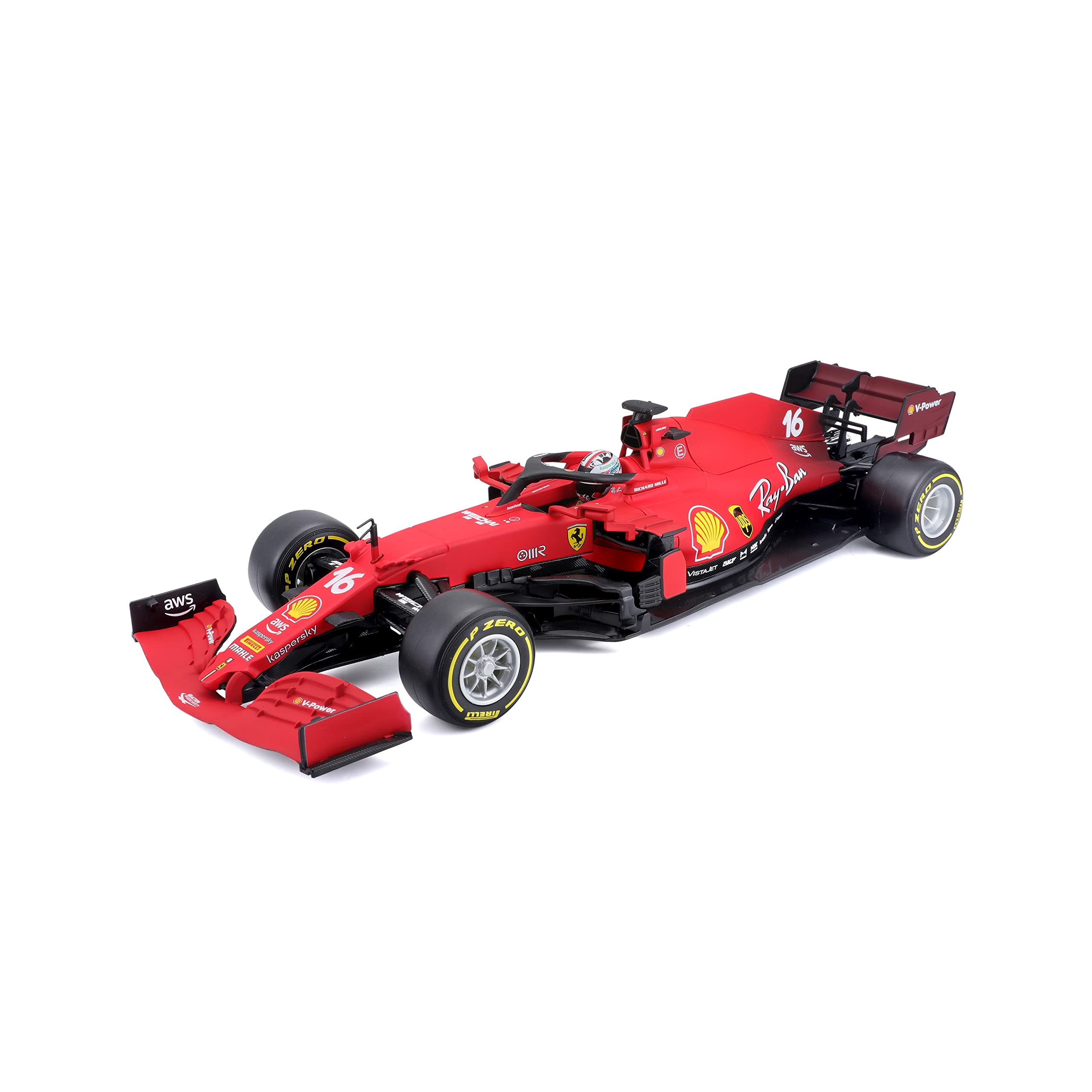 Burago F1 SF21 LE CLERC R&P - 1:18