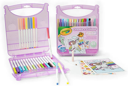 Crayola: Set Valigetta Pennarelli Lavabili Supertips - Pastel