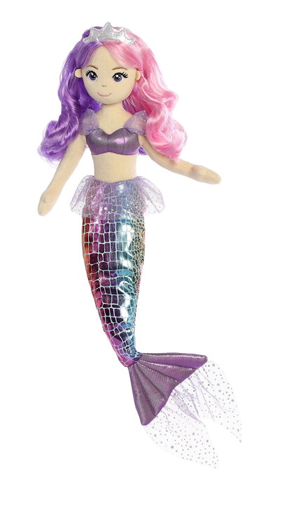 Aurora, 33234, Sea Sparkles Pastel Sea Iris, 18In, Soft Toy, Pink and Purple