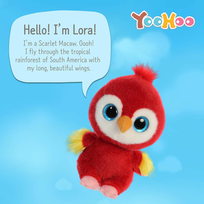 YooHoo Lora Scarlet Macaw 5In 61084 Red