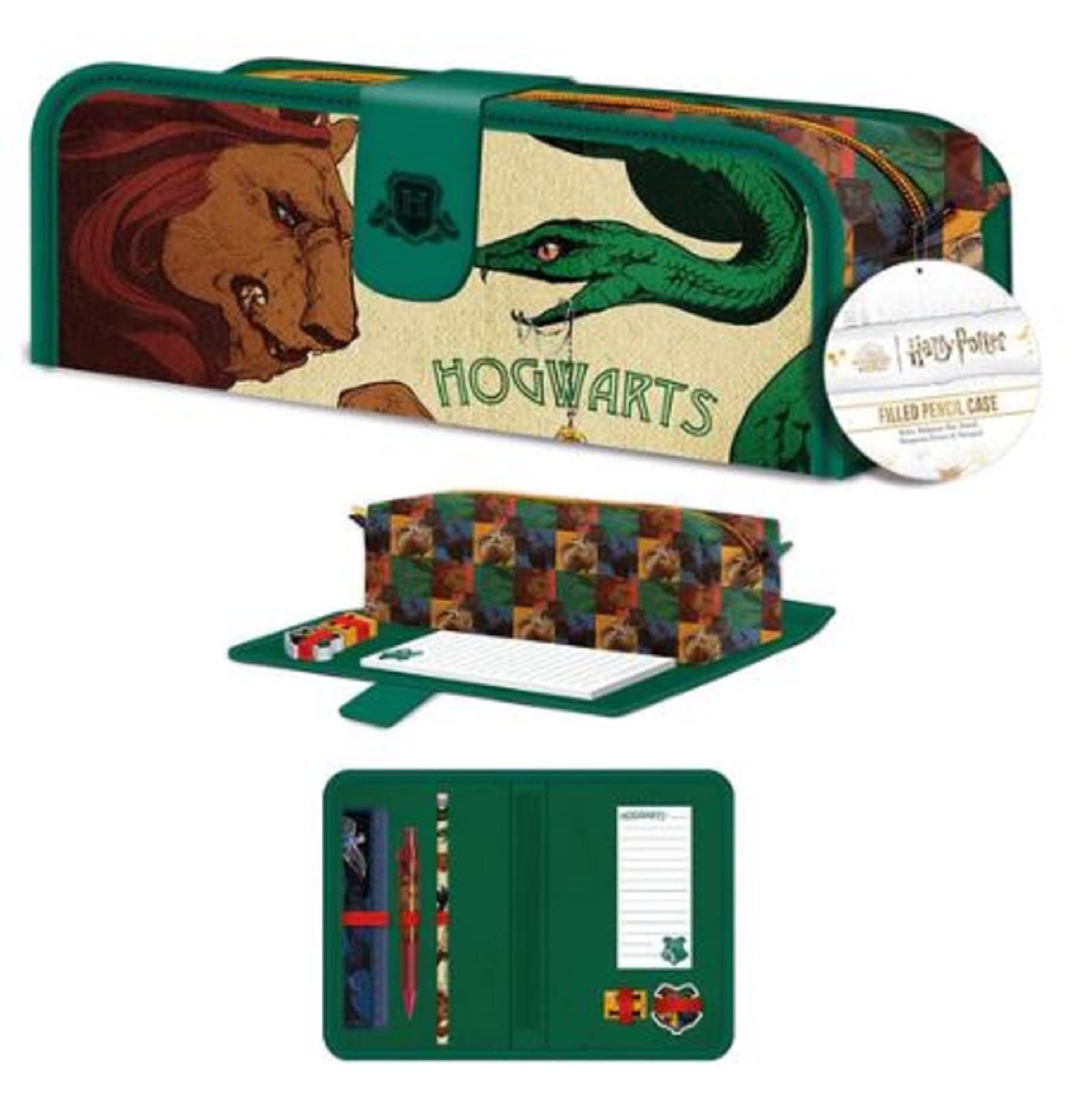 HARRY POTTER Pencil Case, Zip Up Filled Case (Abstract Magic Design) HARRY POTTER Gift, Case with Zip HARRY POTTER Gifts for Girls and Boys, HARRY POTTER Gifts for Women and Men - Official Merchandise