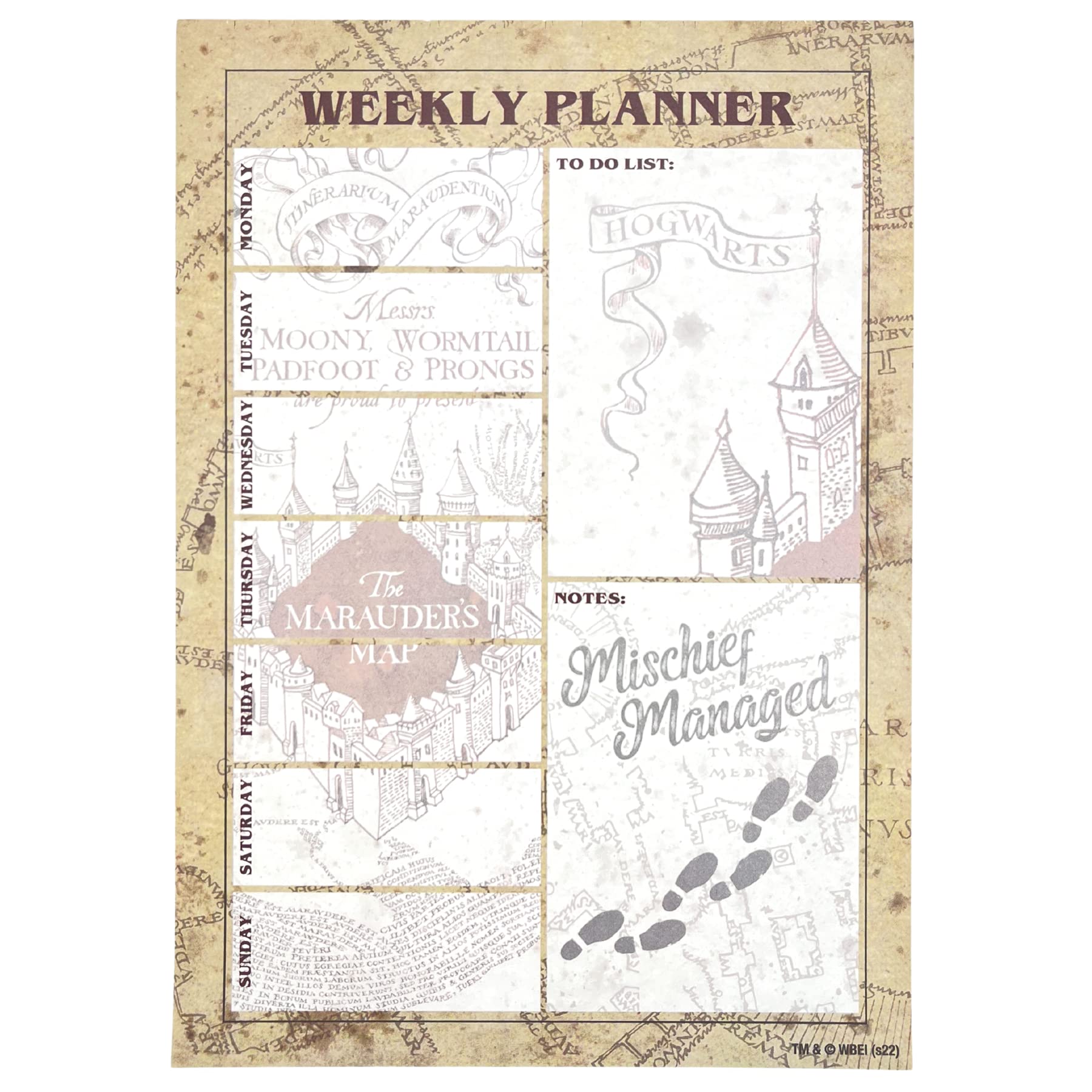 Harry Potter (Marauders Map) A5 Desk Pad