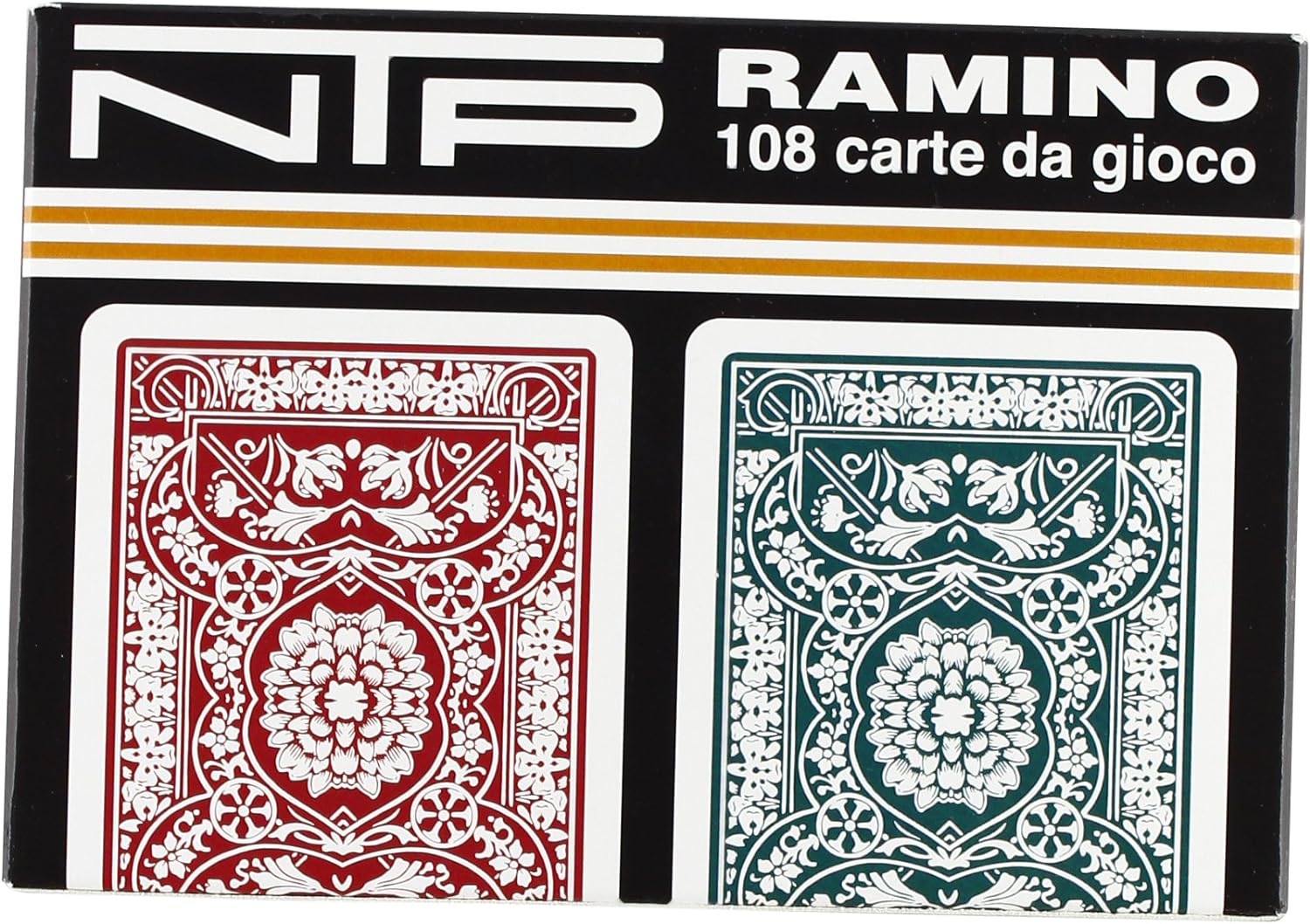 Ntp: Carte Da Gioco Ramino Floreale Pvc