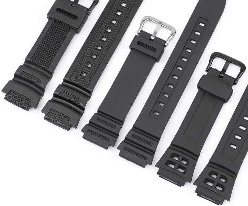 Classic Watch Strap High End Watch Strap 18mm Black Sport Silicone Wristband Replacement Watch Bands for Unisex Watch Accessories Watch Accessories 18mm A Black Buckle