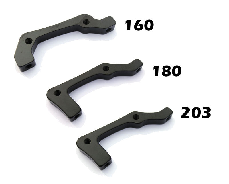 Clarks Cycle Systems: Disc Brake Adaptor in Black I.S. Rear-BLACK -160MM