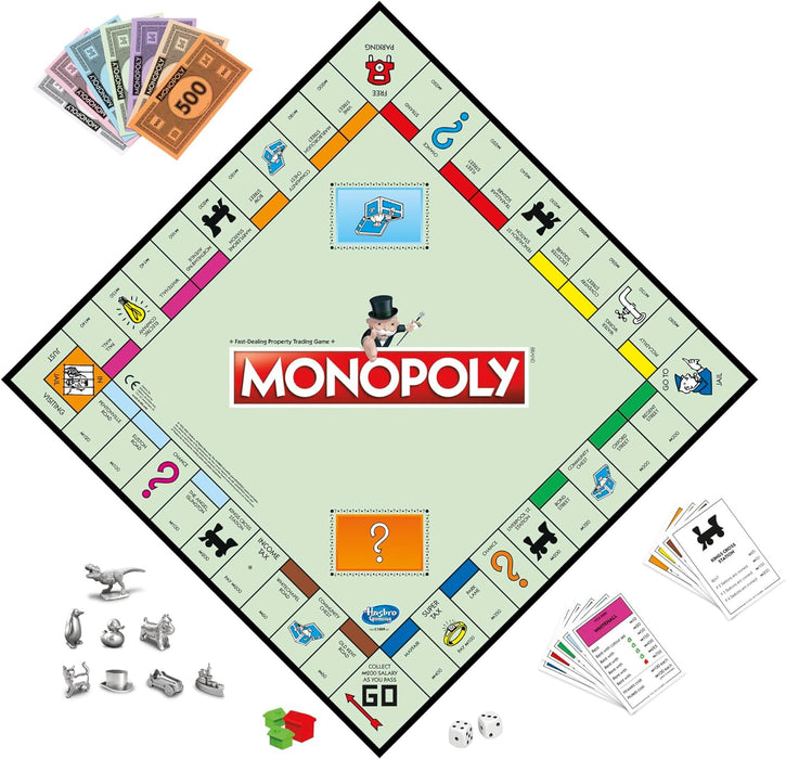 Monopoly Game, Family Board Game for 2 to 6 Players, Monopoly Board Game for Kids Ages 8 and Up, Package May Vary CLASSIC