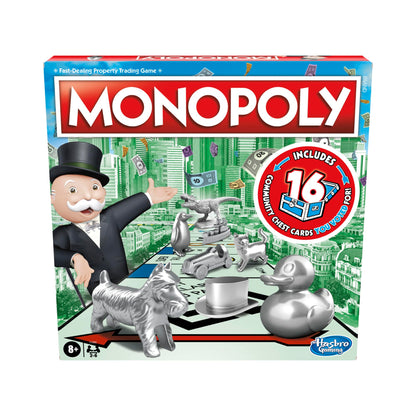 Monopoly Game, Family Board Game for 2 to 6 Players, Monopoly Board Game for Kids Ages 8 and Up, Package May Vary CLASSIC