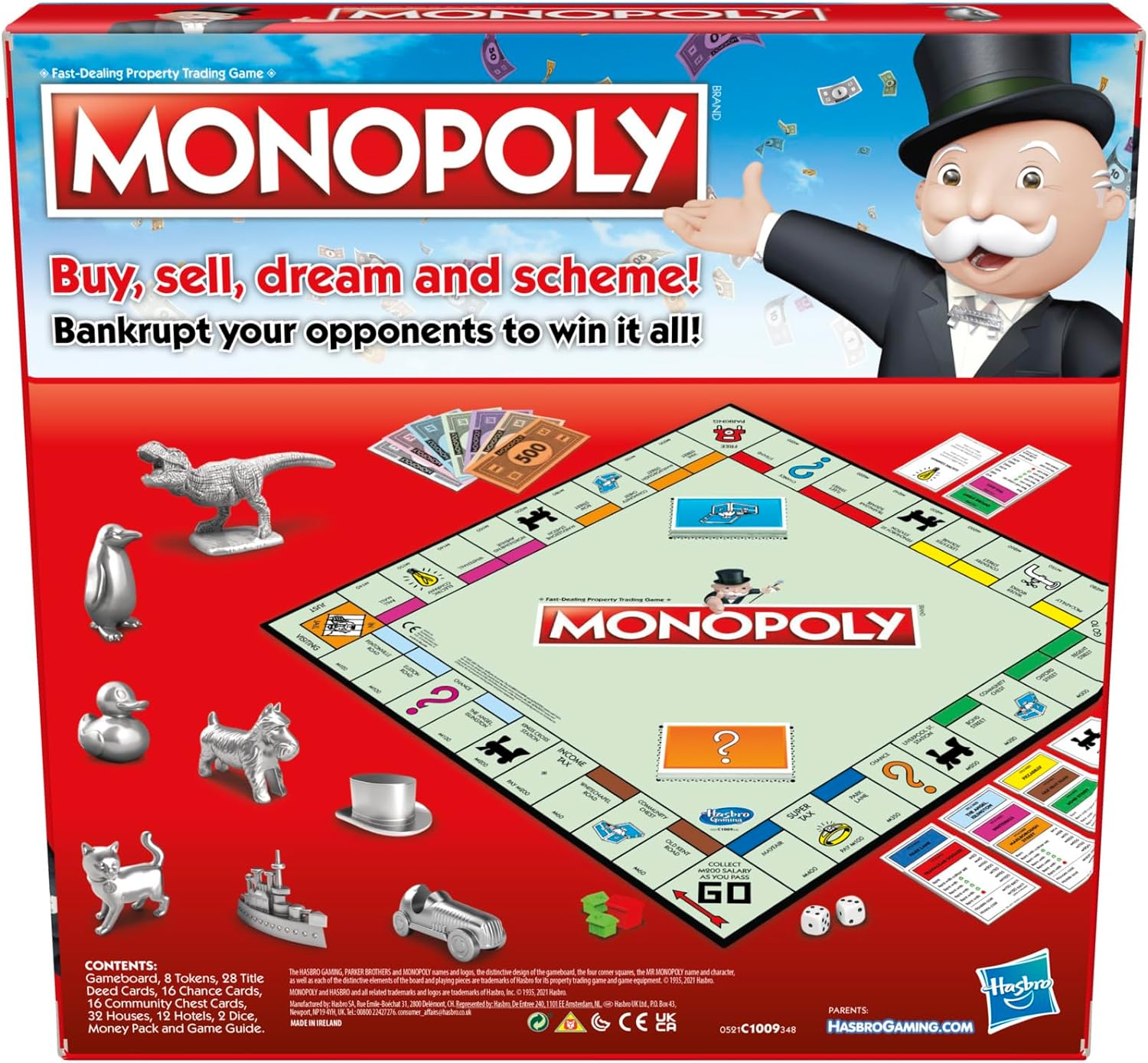 Monopoly Game, Family Board Game for 2 to 6 Players, Monopoly Board Game for Kids Ages 8 and Up, Package May Vary CLASSIC