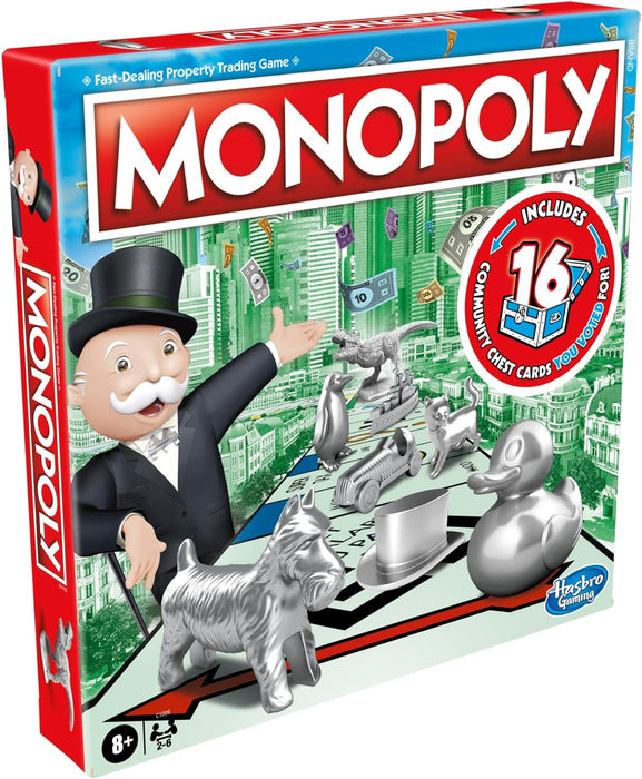 Monopoly Game, Family Board Game for 2 to 6 Players, Monopoly Board Game for Kids Ages 8 and Up, Package May Vary CLASSIC
