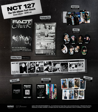NCT 127 the 5th Album 'Fact Check' (QR Ver.)
