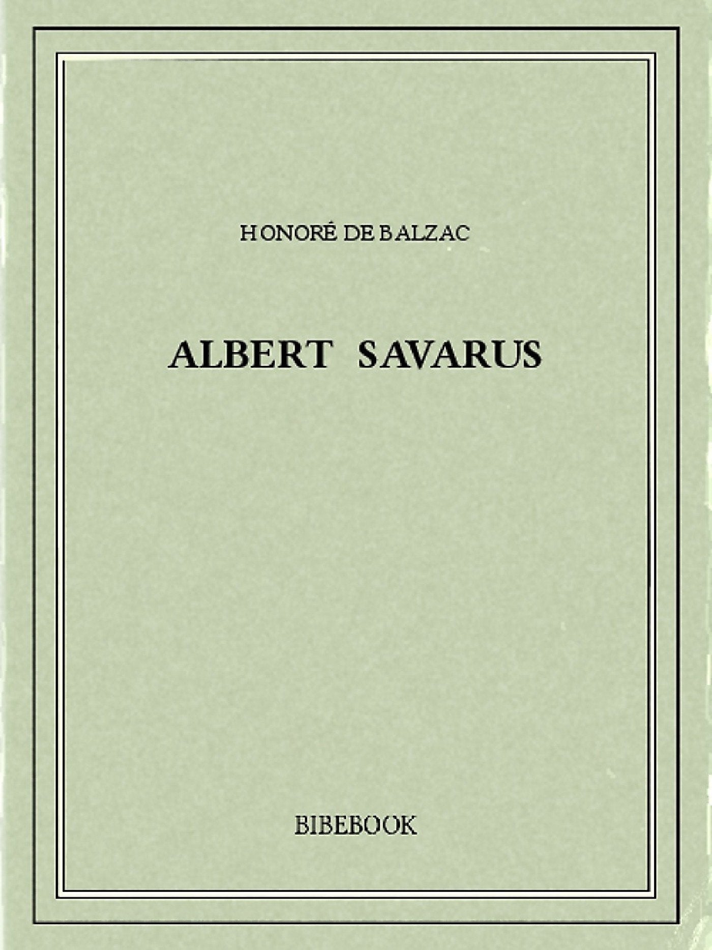 Albert Savarus