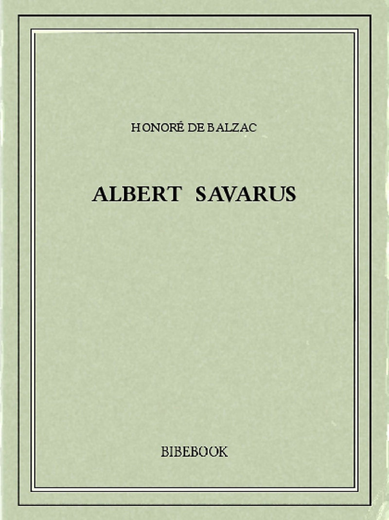Albert Savarus
