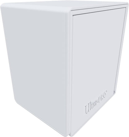 Ultra Pro - Vivid Alcove Flip White: Protect & Store Valuable Cards Deck Box for Pokemon/Magic/YuGiOh Cards, Sports Cards, Baseball Cards, Collectible Card Storage Deck Box