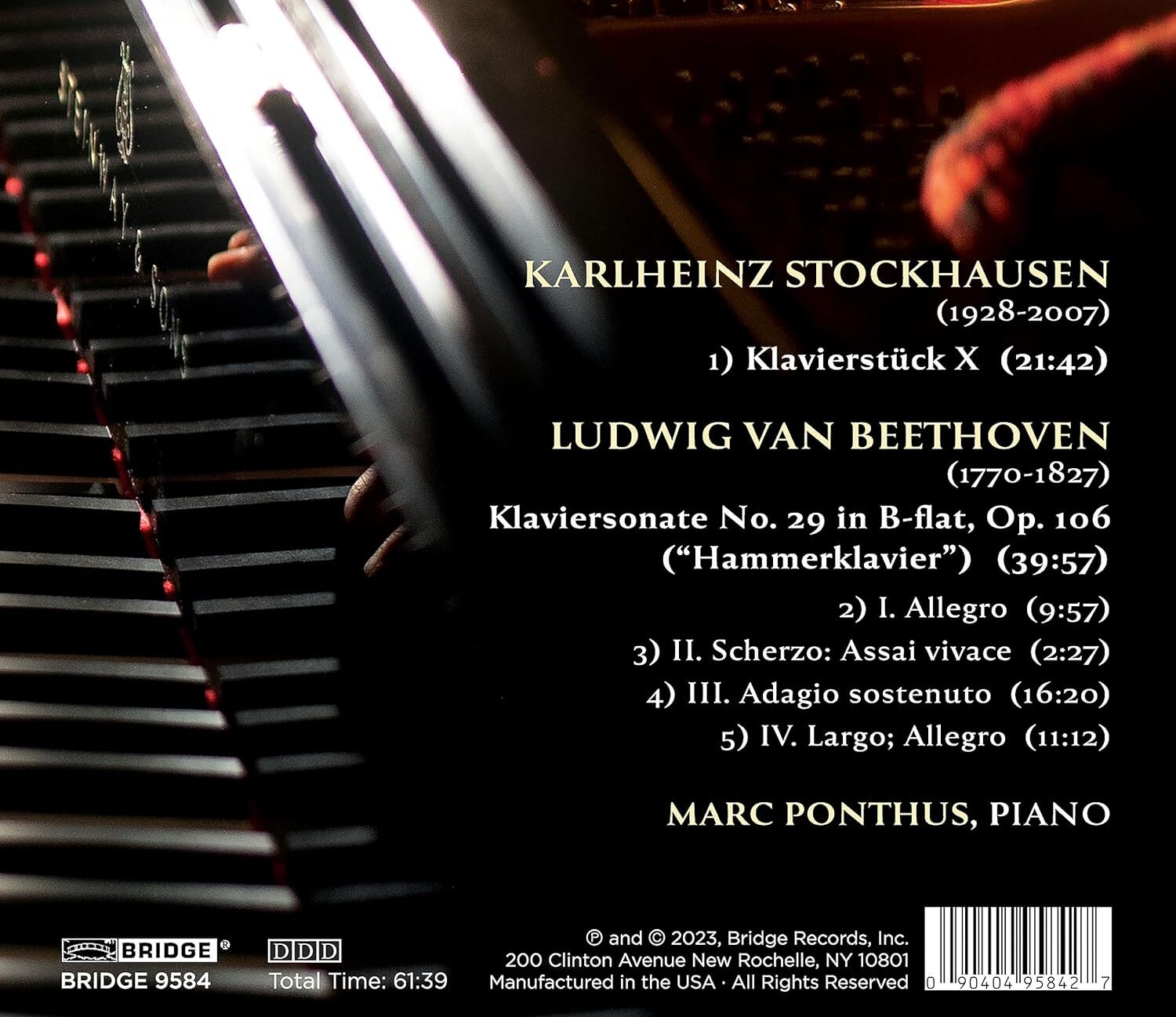 Beethoven: Hammerklavier Sonata Opus 106/...