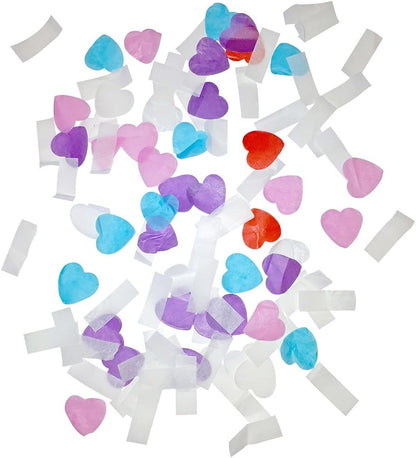 Unique Party- Cañón de Confeti de Boda de 30 cm, Color assorted (82488