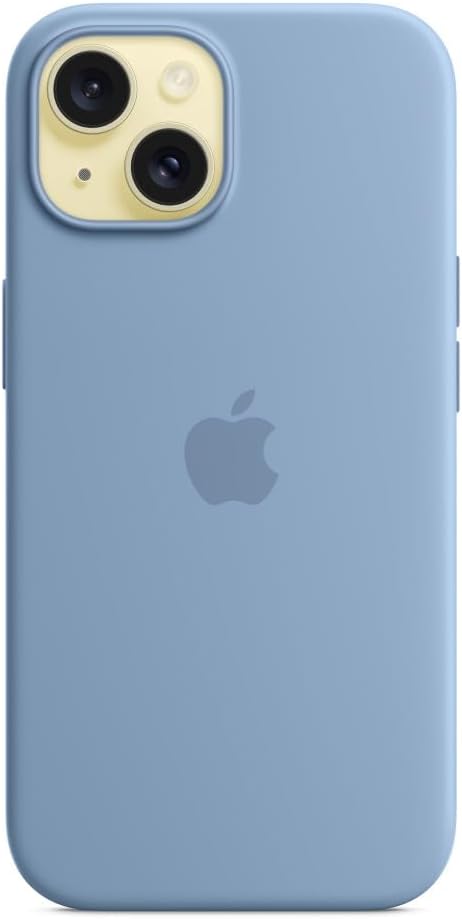 Apple - Back Cover For Mobile Phone - Magsafe Compatibility - Silicone - Winter Blue - For Iphone 15