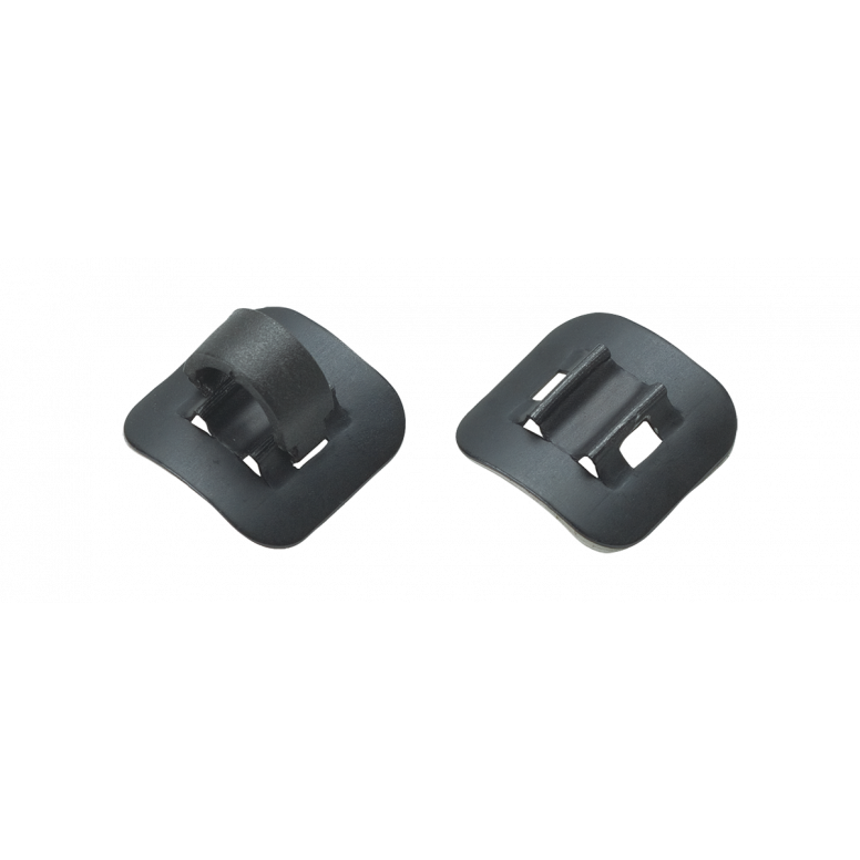 Jagwire Stick-On Cable Guide Alloy Black 4Pc