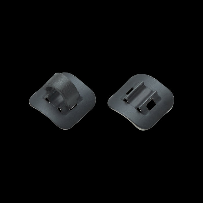 Jagwire 4 x alloy stick-on cable guide silver/black