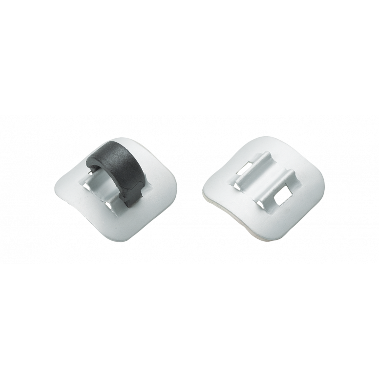 Jagwire Stick-On Cable Guide Alloy Silver 4Pc