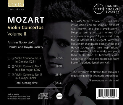 Mozart: Violin Concertos - Volume 2