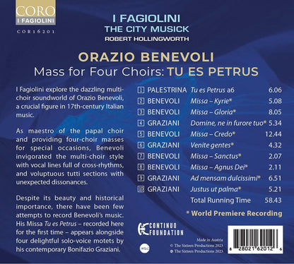 Orazio Benevoli: Missa Tu Es Petrus: Mass for Four Choirs