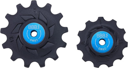 BBB Cycling Derailleur Pulley 11-T and 13-T Rear Shimano 11-Speed Jockey Wheels Roller Urban Road Bike MTB Bicycle RollerBoys 11T BDP-08, Black