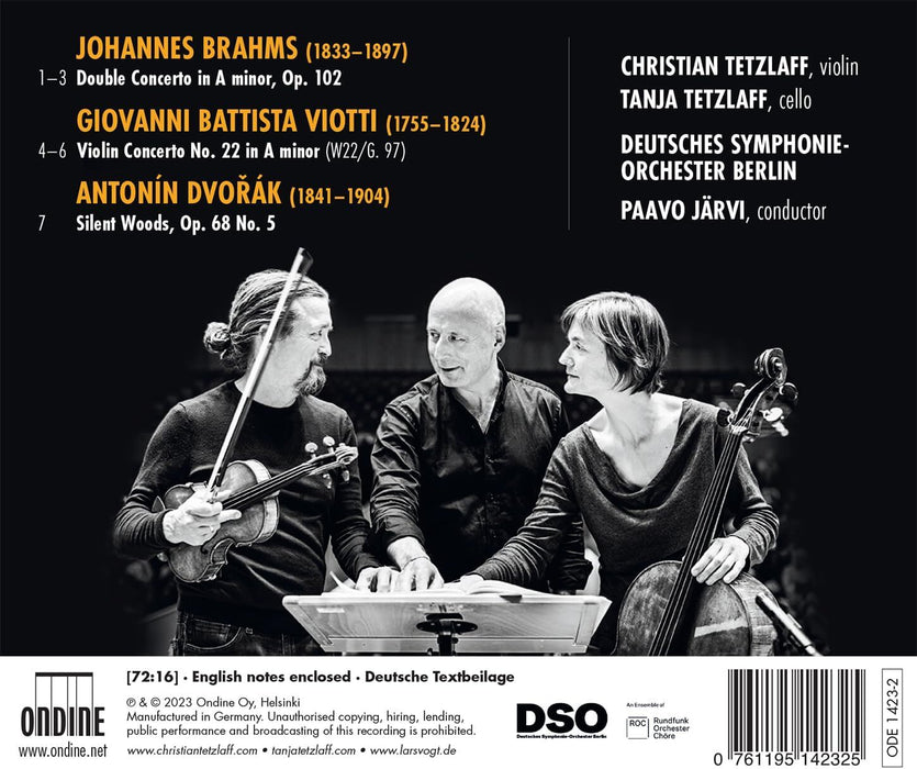 Brahms: Double Concerto, Op. 102/Viotti: Violin Concerto...