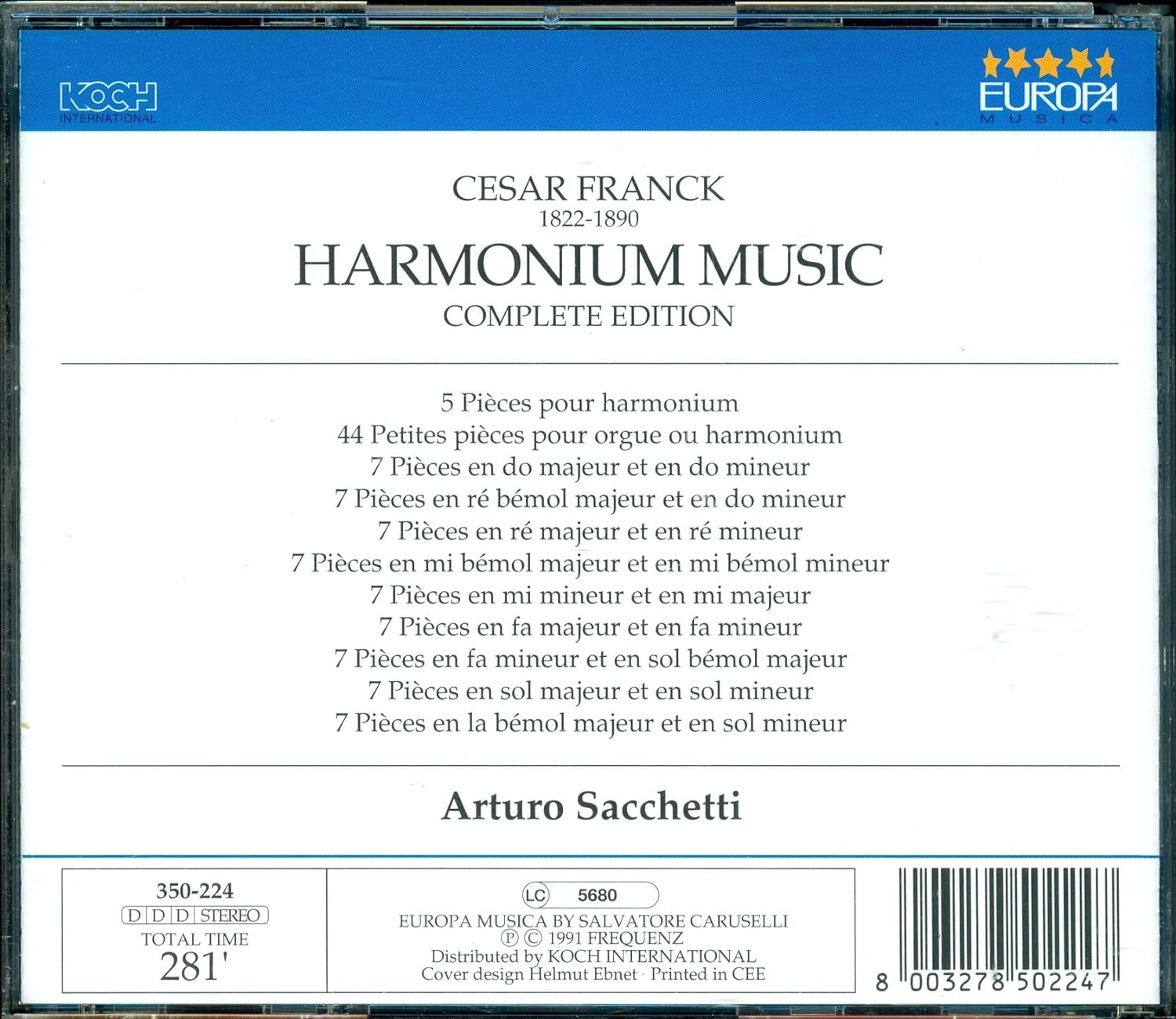 Cesar Franck Harmonium Music