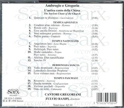L'ANTICO CANTO DELLA CHIESA