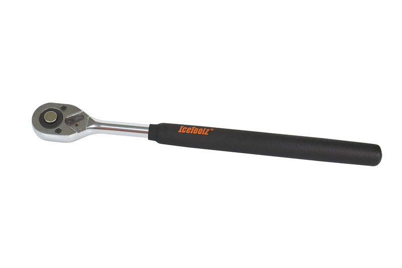 IceToolz Unisex Adult 53R4 Two-way Ratchet Wrench With Handle Piranha - Black