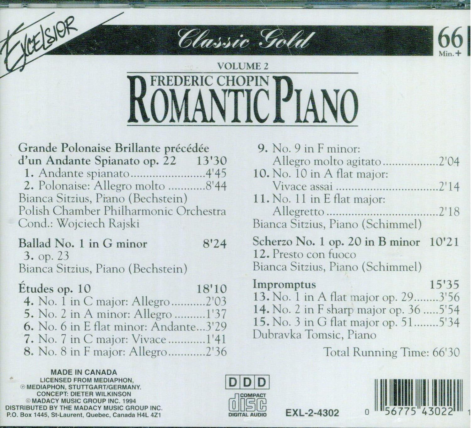 fredric chopin - romantic piano volume 2
