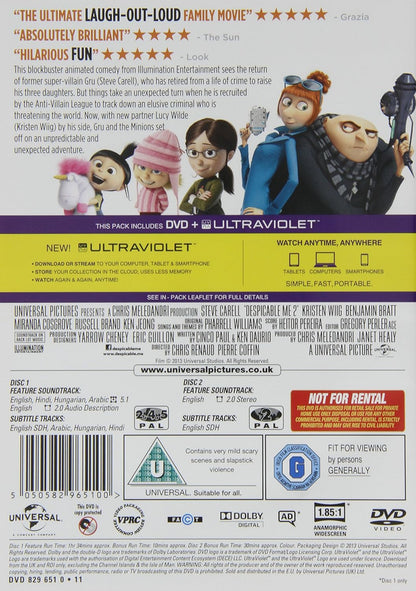 Despicable Me 2 & Bonus Movie (2 Disc Set) /DVD