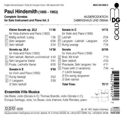 Sonaten für Soloinstrument und Klavier Vol. 2