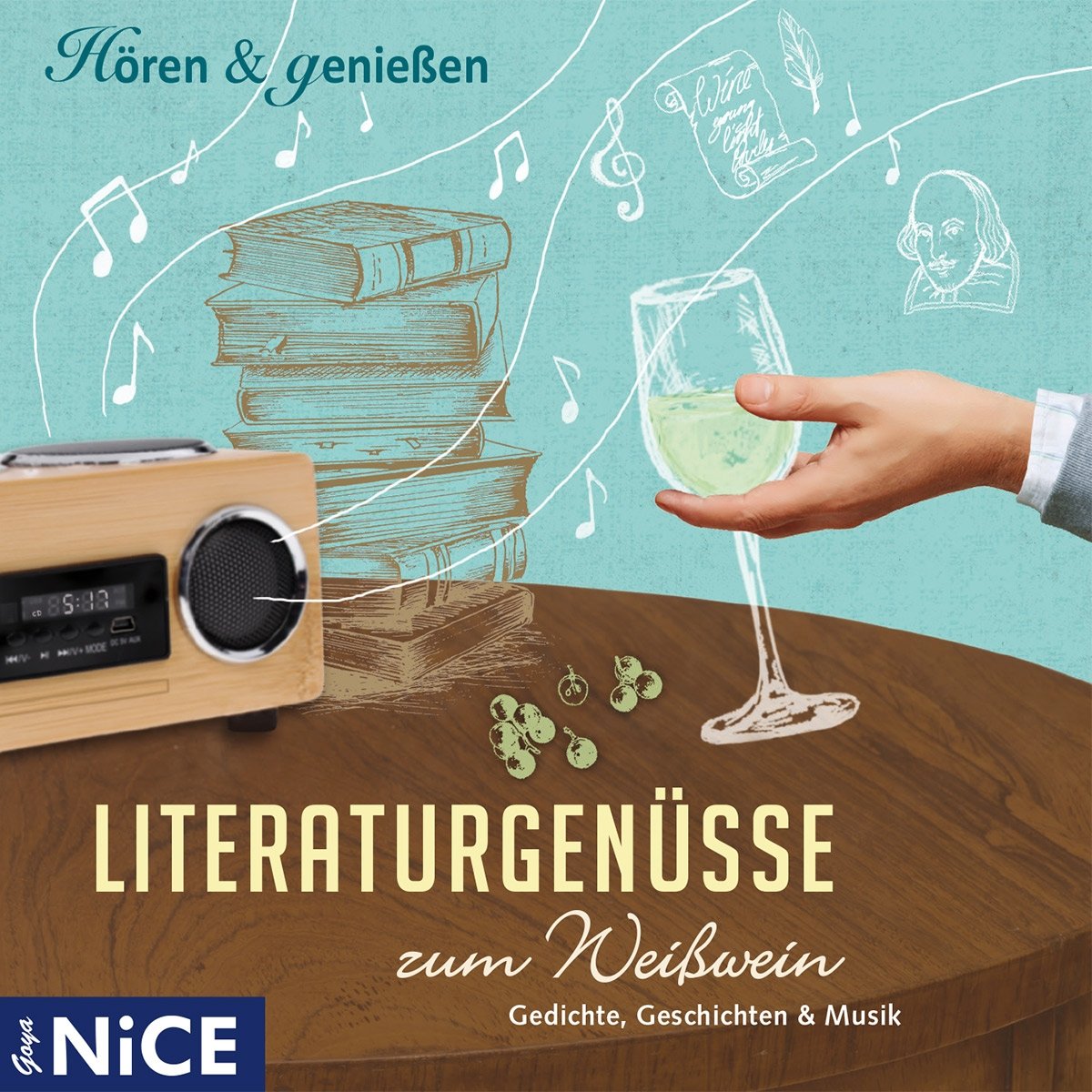 Literaturgenüsse Zum Weisswein.Gedichte,Geschich