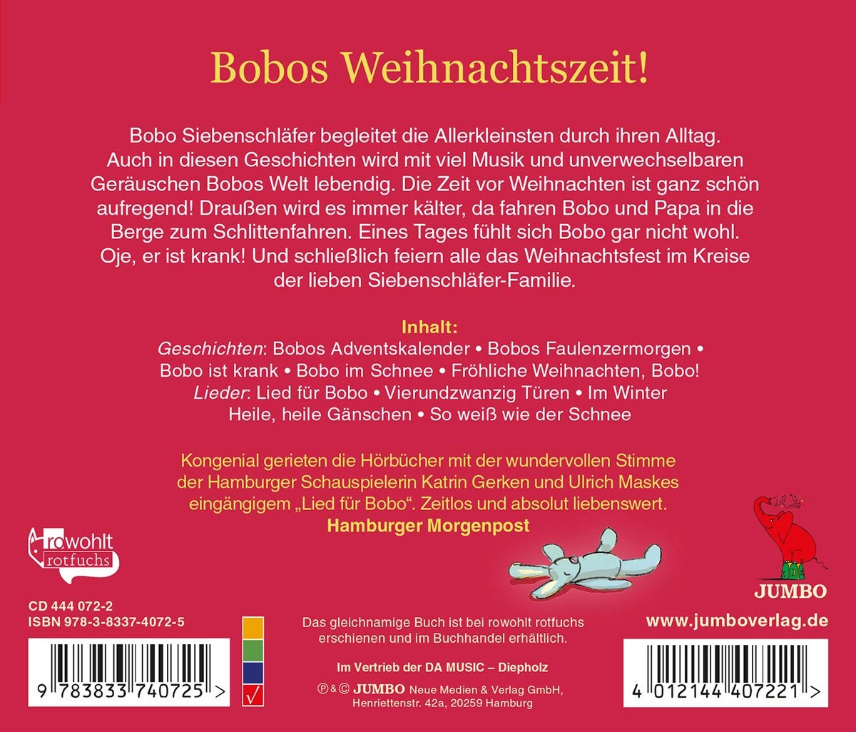Bobo Siebenschläfer Feiert Weihnachten.Geschichte