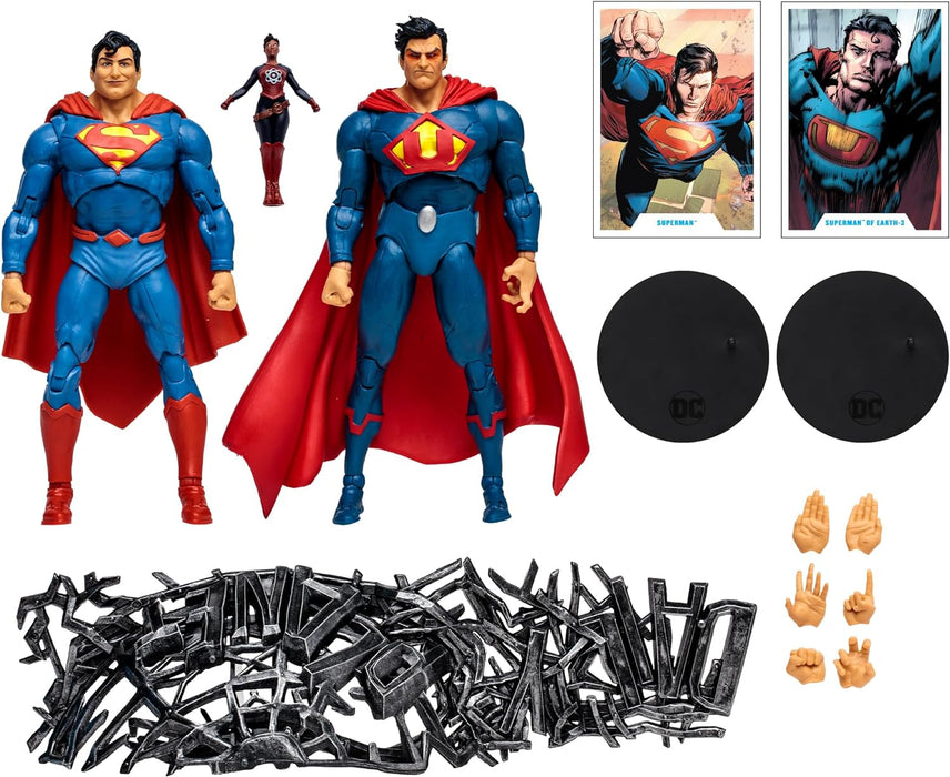 McFarlane Toys - DC Multiverse Superman vs Superman of Earth-3 with Atomica 7in Figure 2pk
