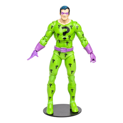 McFarlane DC Multiverse The Riddler 7" Action Figure - Ultra Articulated Collectible with Alternate Hands and Question Mark Cane (DC Classic)