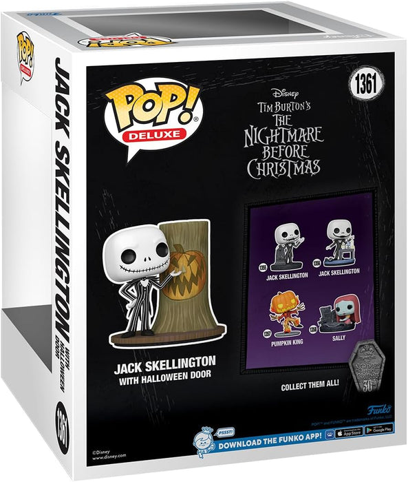 Funko POP! Deluxe: Disney the Nightmare Before Christmas 30th - Jack Skellington With H.Town Door - Collectable Vinyl Figure - Gift Idea - Official Merchandise - Toys for Kids & Adults - Movies Fans One Size