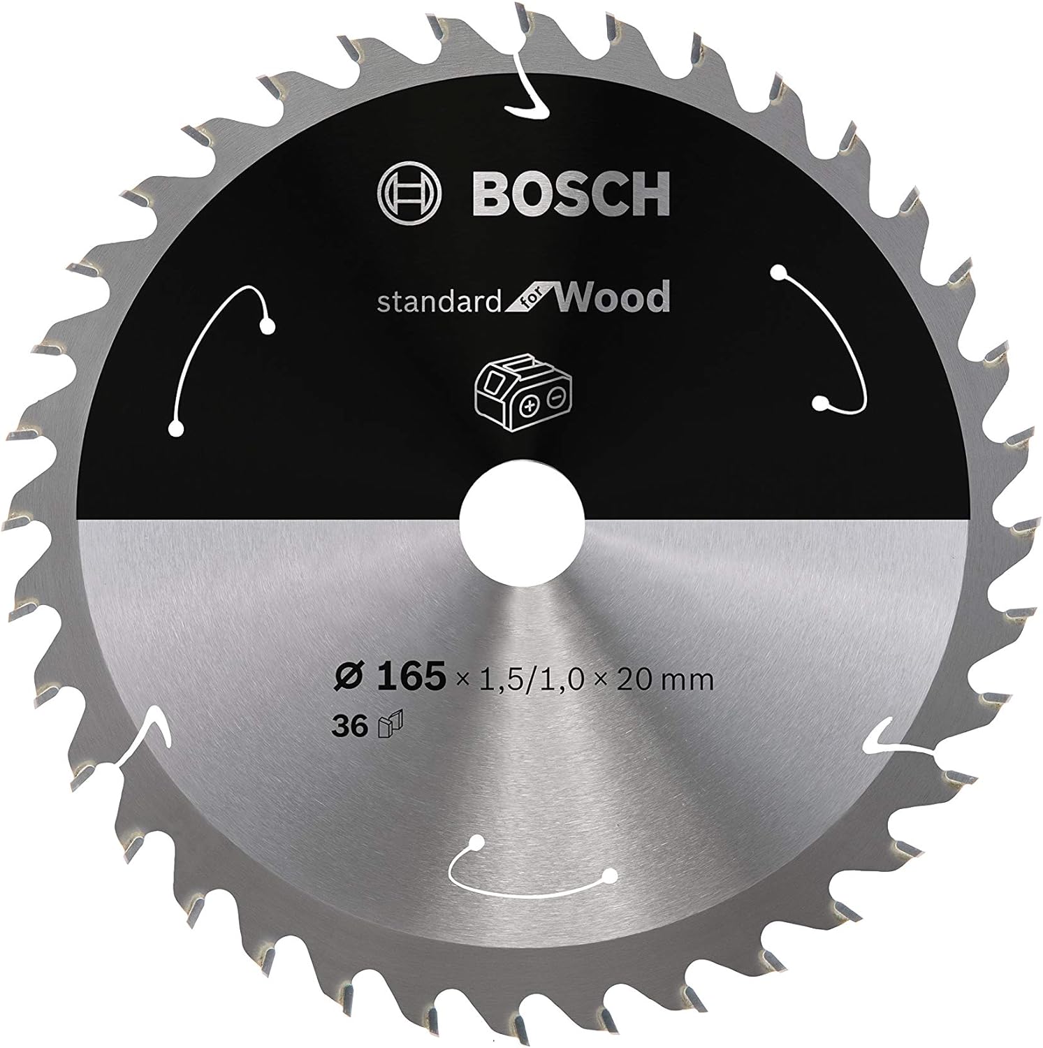 BOSCH Standard for Wood Kreissageblatt 165,0 mm, 3